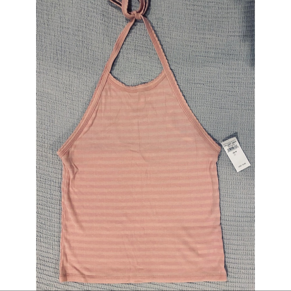 AE Striped Halter Top